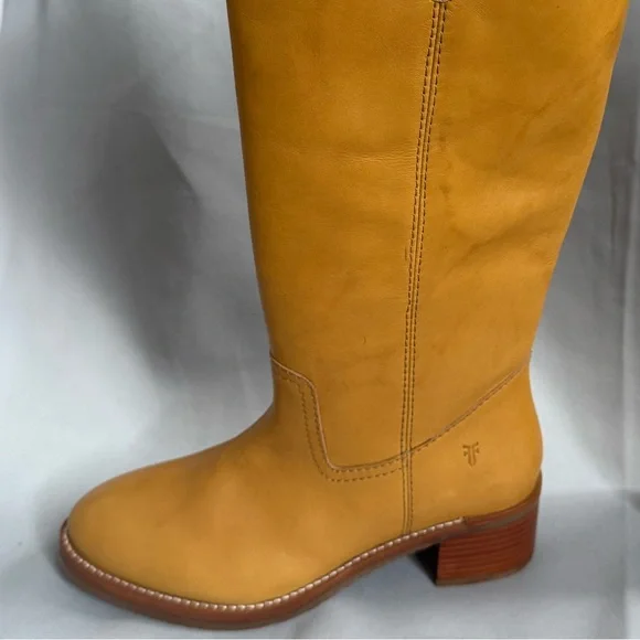 NWT Frye Camryn Tall Pull-On Boots – Banana Leather – Size 8M - Picture 10 of 15